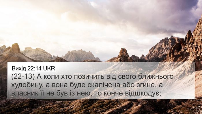 Вихід 22:14 UKR Bible Verse Image