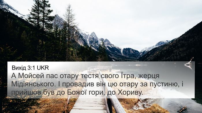 Вихід 3:1 UKR Bible Verse Image