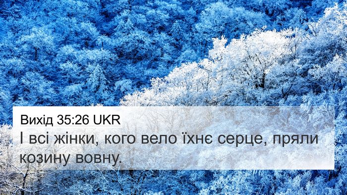 Вихід 35:26 UKR 4K Wallpaper - І всі жінки, кого вело їхнє - 4K Wallpaper Bible Verse