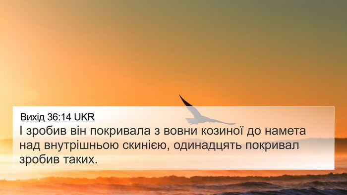 Вихід 36:14 UKR Bible Verse Image
