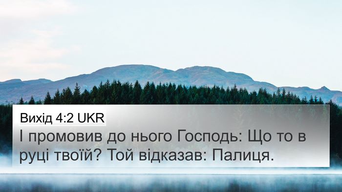 Вихід 4:2 UKR Bible Verse Image