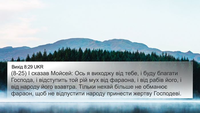 Вихід 8:29 UKR Bible Verse Image
