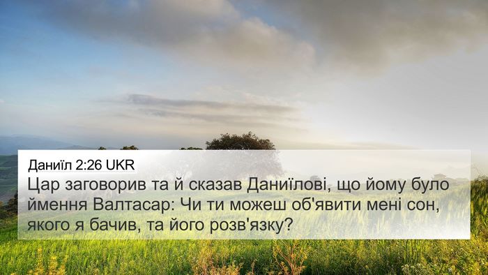 Даниїл 2:26 UKR Bible Verse Image