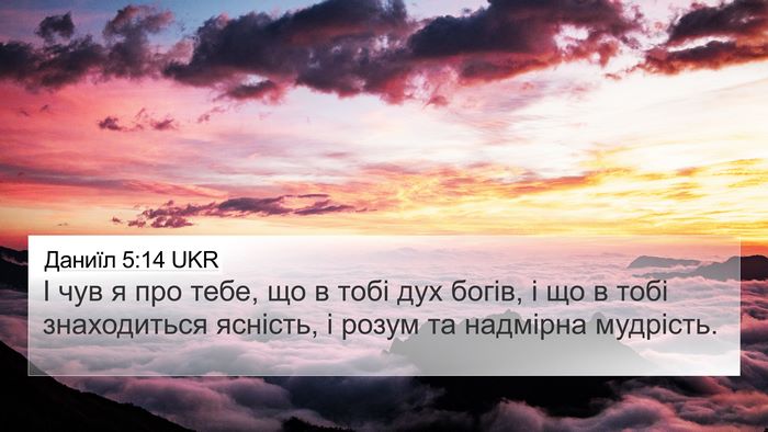 Даниїл 5:14 UKR Bible Verse Image
