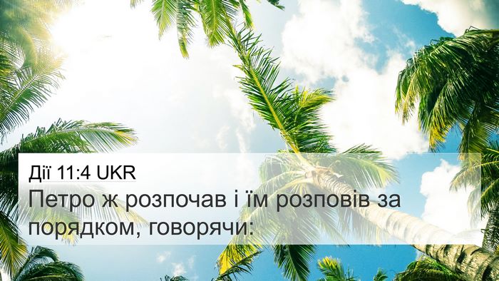 Дії 11:4 UKR Bible Verse Image