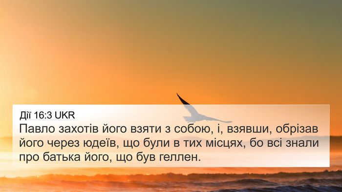 Дії 16:3 UKR Bible Verse Image