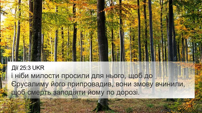 Дії 25:3 UKR Bible Verse Image