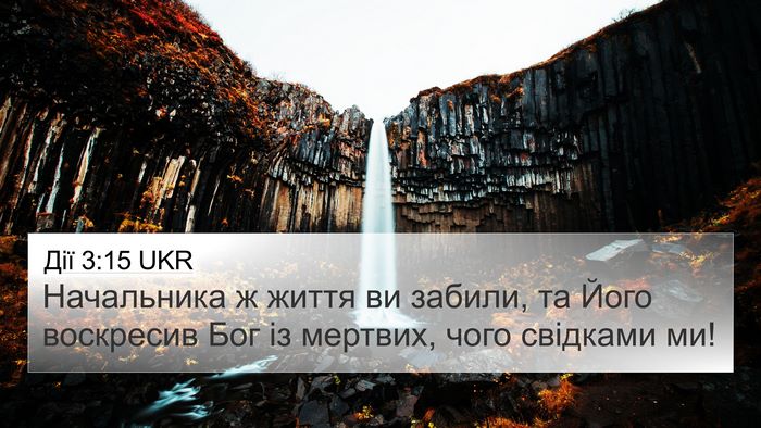 Дії 3:15 UKR Bible Verse Image