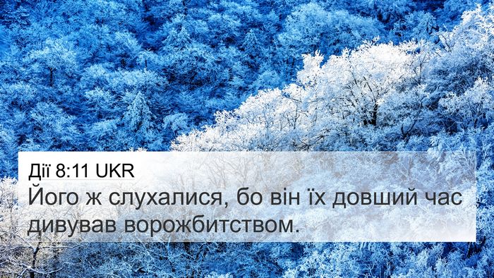 Дії 8:11 UKR Bible Verse Image