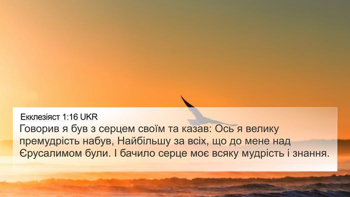 Екклезіяст 1:16 UKR Bible Verse Image
