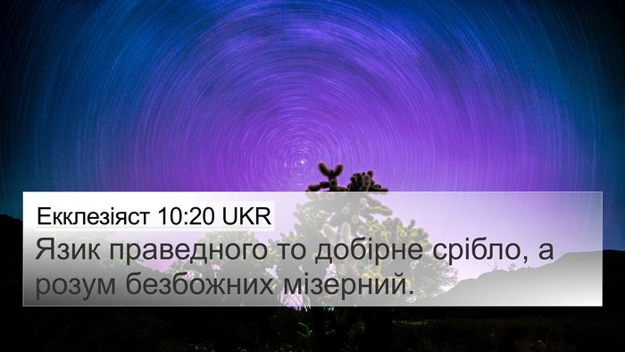 Екклезіяст 10:20 UKR Bible Verse Image