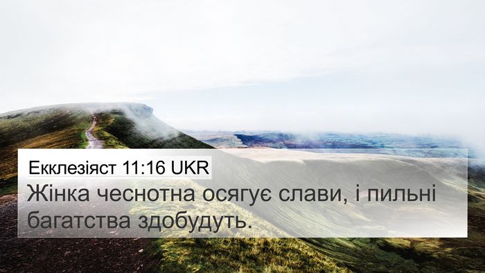 Екклезіяст 11:16 UKR 4K Wallpaper - Жінка чеснотна осягує - 4K Wallpaper Bible Verse