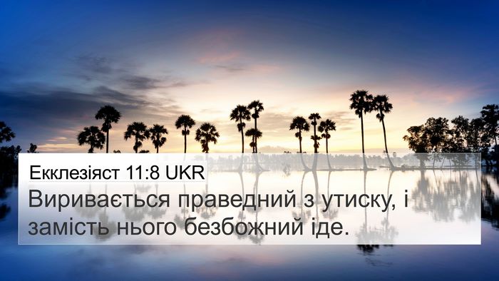 Екклезіяст 11:8 UKR Bible Verse Image