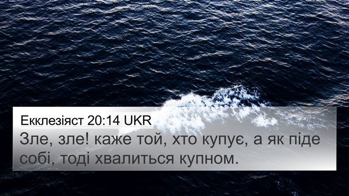 Екклезіяст 20:14 UKR Bible Verse Image