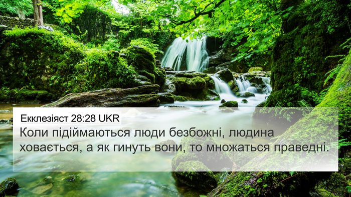 Екклезіяст 28:28 UKR Bible Verse Image