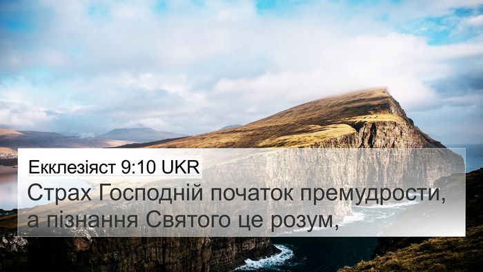 Екклезіяст 9:10 UKR Bible Verse Image