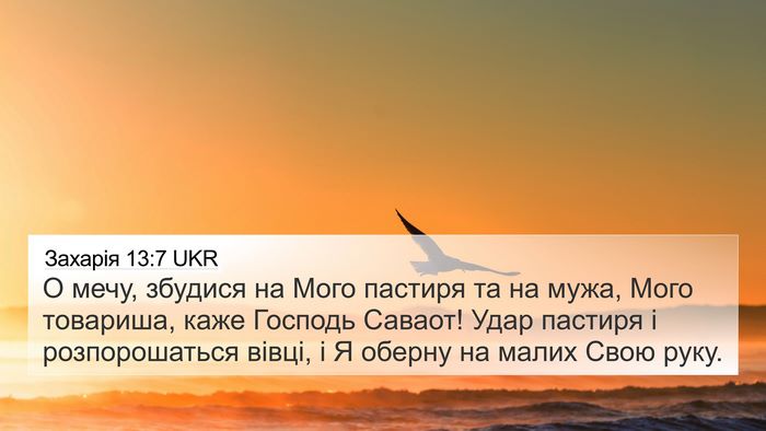 Захарія 13:7 UKR Bible Verse Image