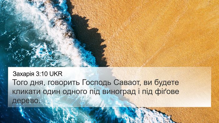 Захарія 3:10 UKR Bible Verse Image