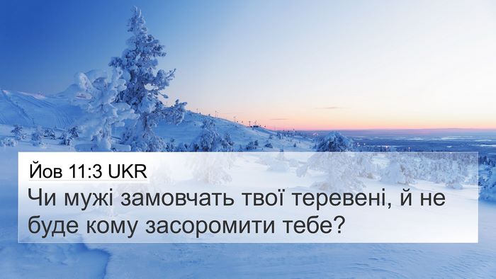 Йов 11:3 UKR Bible Verse Image
