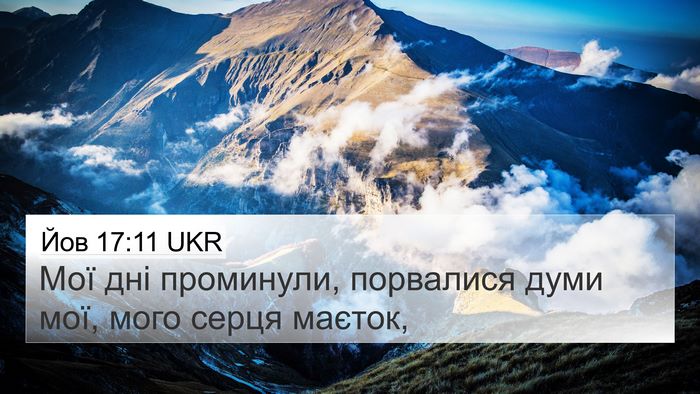 Йов 17:11 UKR Bible Verse Image
