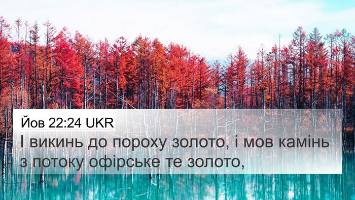 Йов 22:24 UKR Bible Verse Image