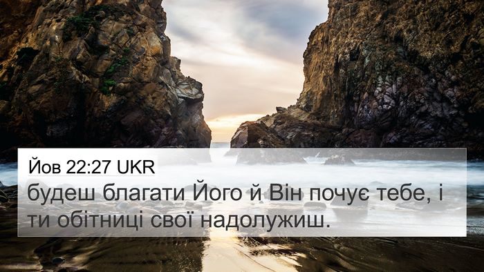Йов 22:27 UKR Bible Verse Image