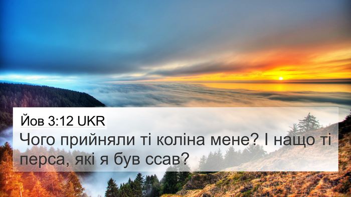 Йов 3:12 UKR 4K Wallpaper - Чого прийняли ті коліна - 4K Wallpaper Bible Verse