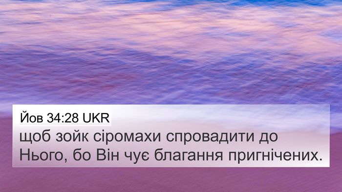 Йов 34:28 UKR Bible Verse Image