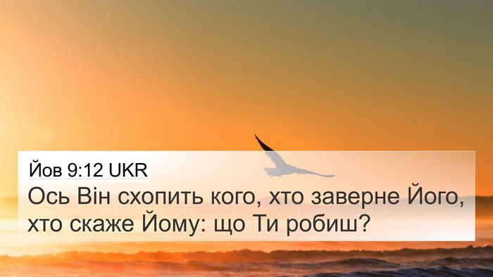 Йов 9:12 UKR Bible Verse Image