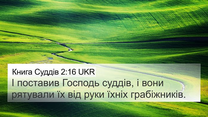 Книга Суддів 2:16 UKR Bible Verse Image