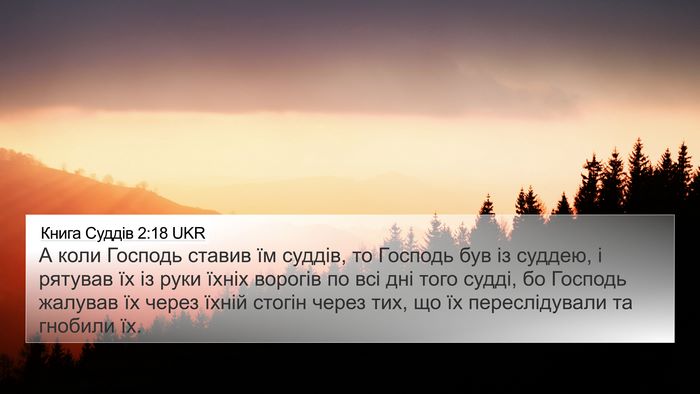 Книга Суддів 2:18 UKR Bible Verse Image