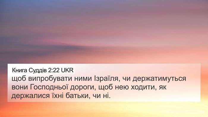 Книга Суддів 2:22 UKR Bible Verse Image