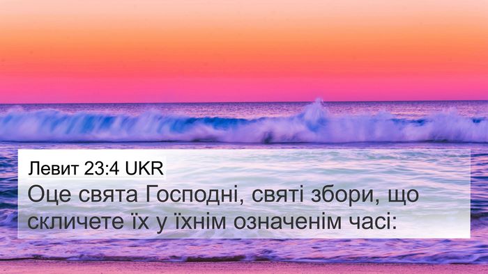 Левит 23:4 UKR Bible Verse Image