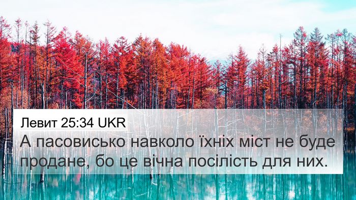 Левит 25:34 UKR Bible Verse Image
