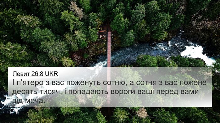 Левит 26:8 UKR Bible Verse Image
