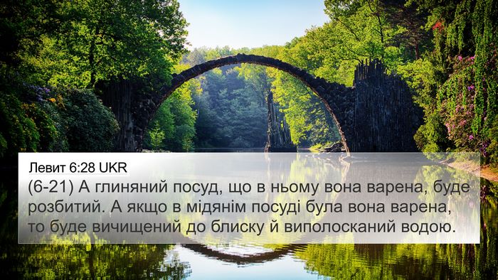 Левит 6:28 UKR Bible Verse Image