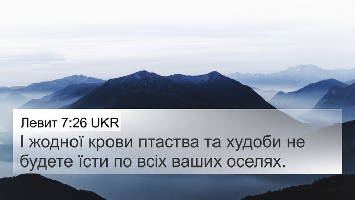 Левит 7:26 UKR 4K Wallpaper - І жодної крови птаства та - 4K Wallpaper Bible Verse