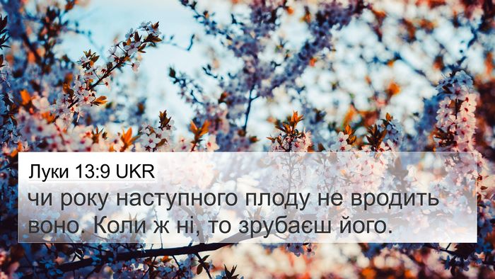 Луки 13:9 UKR Bible Verse Image