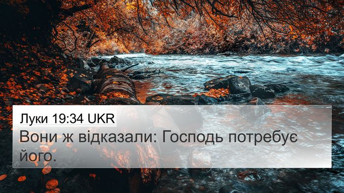 Луки 19:34 UKR Bible Verse Image