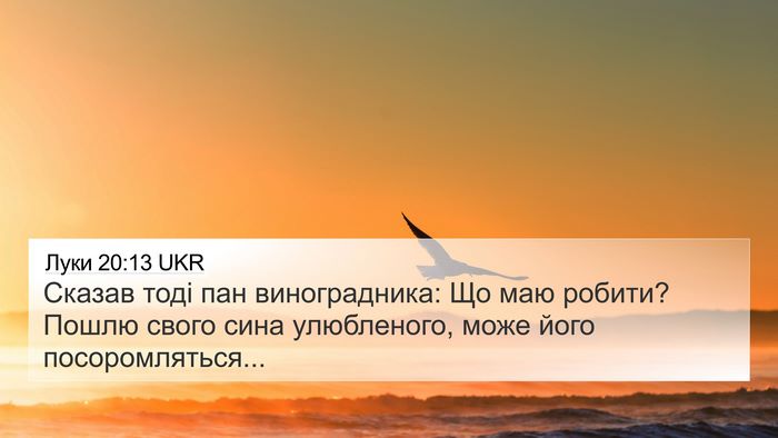 Луки 20:13 UKR 4K Wallpaper - Сказав тоді пан - 4K Wallpaper Bible Verse