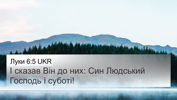 Луки 6:5 UKR Bible Verse Image