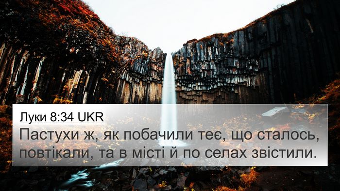 Луки 8:34 UKR Bible Verse Image