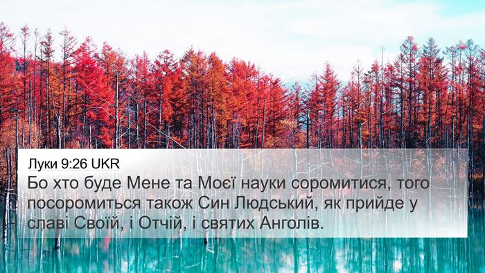 Луки 9:26 UKR 4K Wallpaper - Бо хто буде Мене та Моєї - 4K Wallpaper Bible Verse