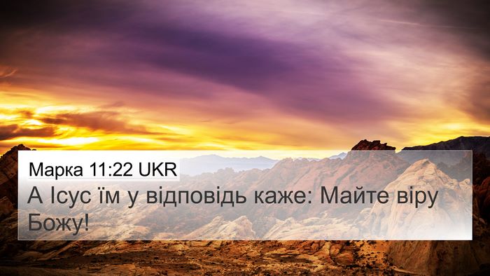 Марка 11:22 UKR Bible Verse Image