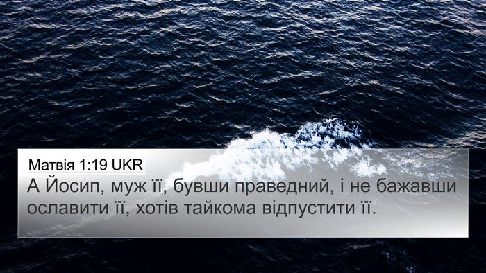 Матвія 1:19 UKR Bible Verse Image