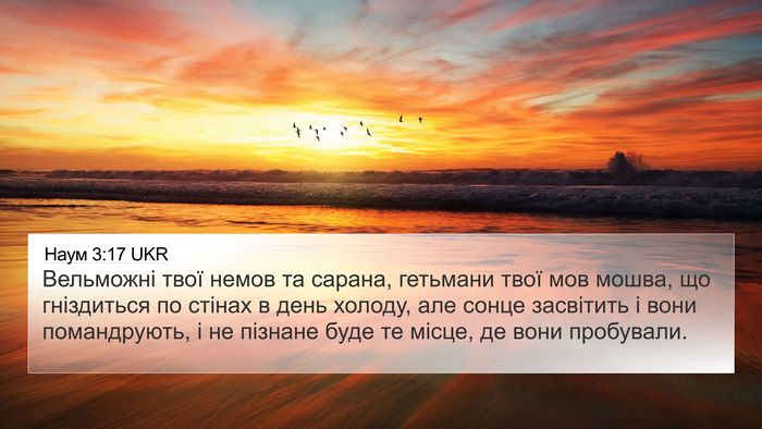 Наум 3:17 UKR Bible Verse Image
