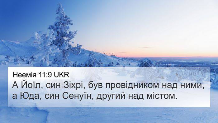 Неемія 11:9 UKR Bible Verse Image