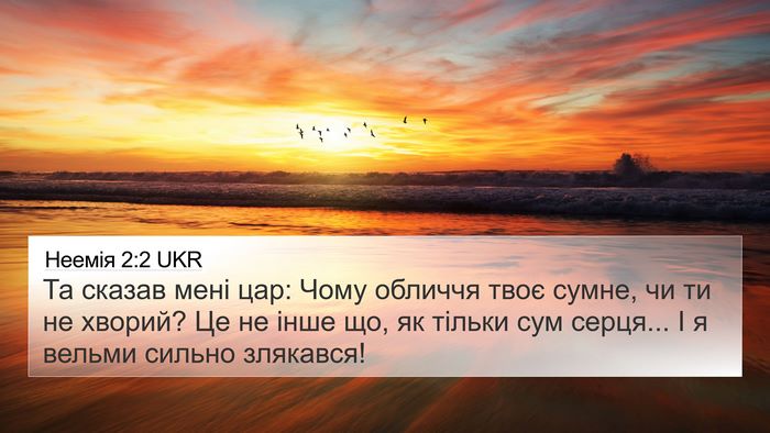 Неемія 2:2 UKR 4K Wallpaper - Та сказав мені цар: Чому - 4K Wallpaper Bible Verse