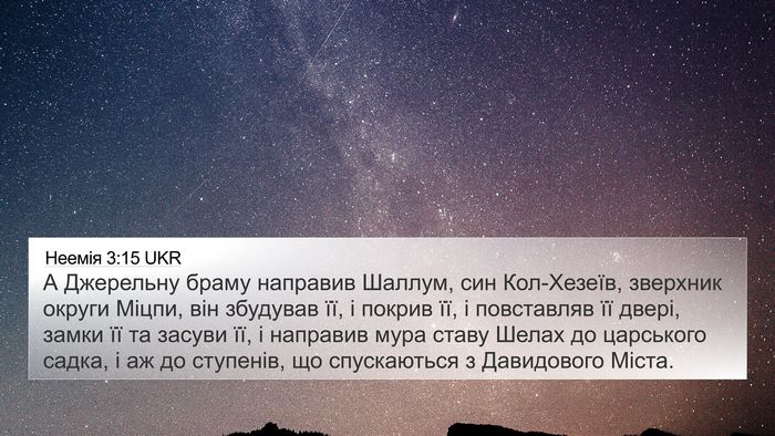 Неемія 3:15 UKR Bible Verse Image