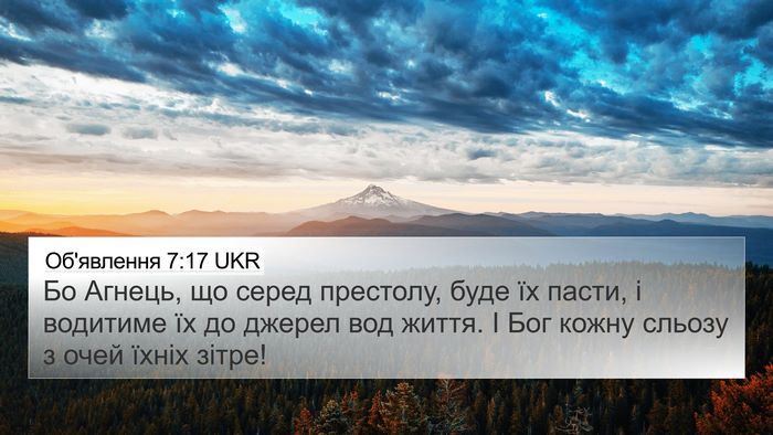 Об'явлення 7:17 UKR Bible Verse Image